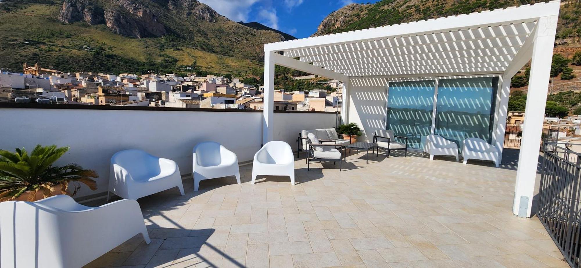 Ferienwohnung Palazzo Del Golfo Penthouse Castellammare del Golfo Exterior foto