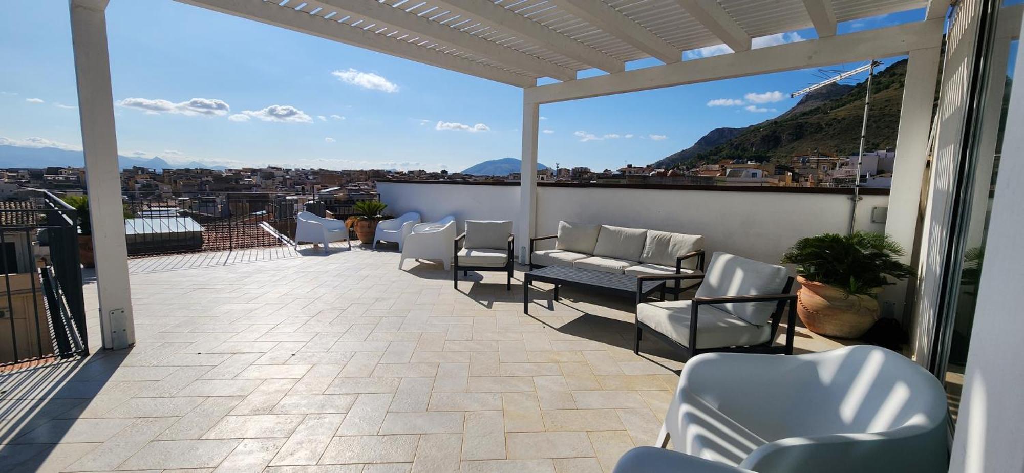 Ferienwohnung Palazzo Del Golfo Penthouse Castellammare del Golfo Exterior foto